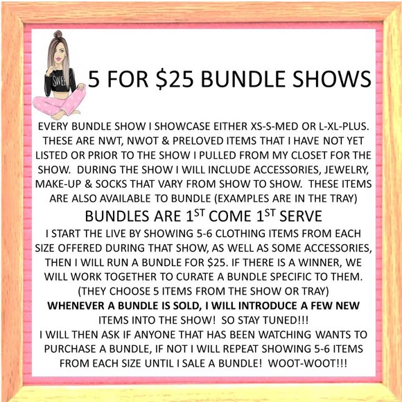 NOTIFICATION LISTING 5 for $25 BUNDLE SALE ALL SIZES - Picture 3 of 13